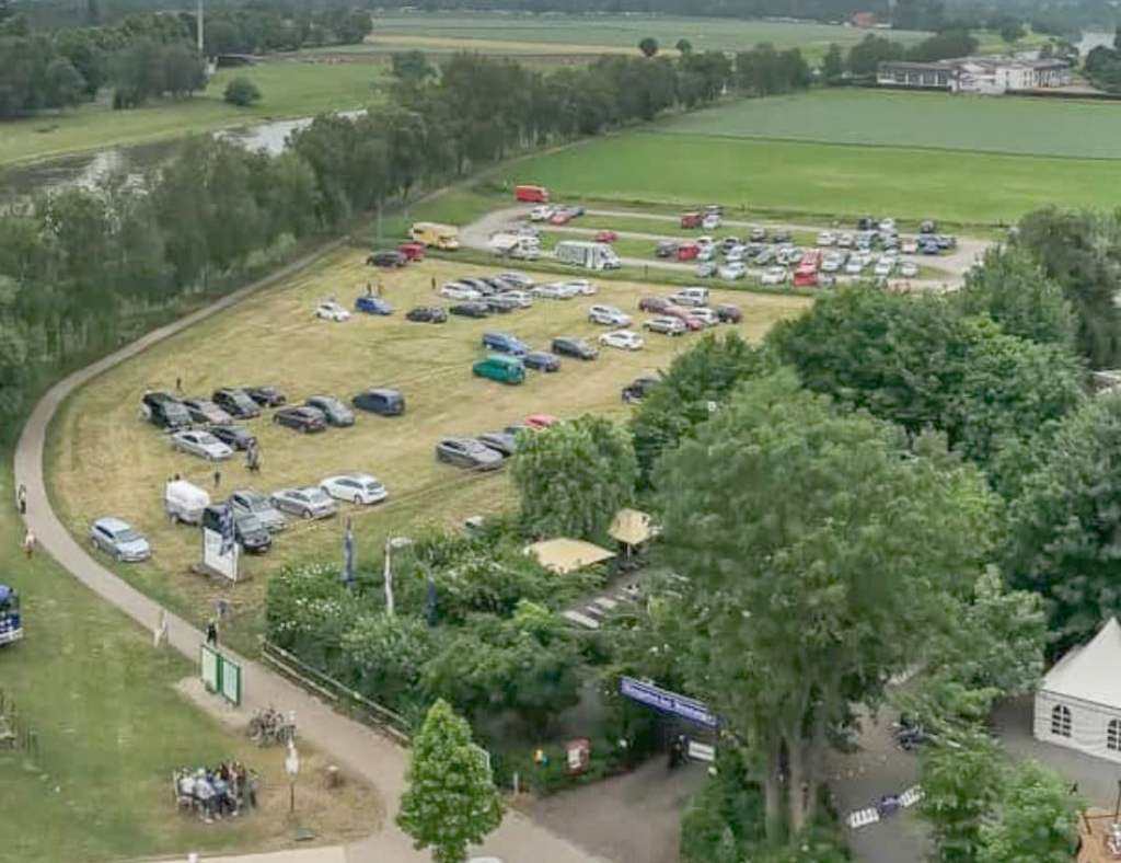 Luftaufnahme Wohnwagenstellplatz